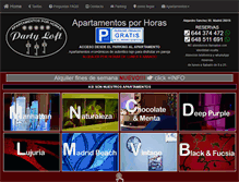 Tablet Screenshot of partyloft.es